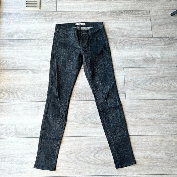 J Brand Snakeskin Matte Boa  Leggings - Picture 2 of 13